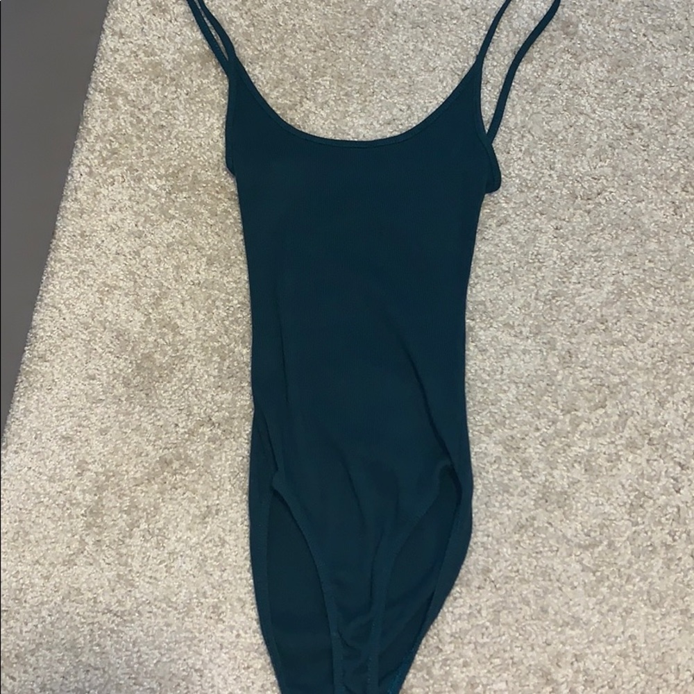 Blue bodysuit